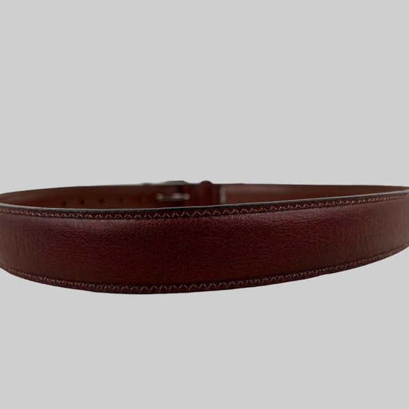 PERRY ELLIS Leather Belt in Brown Men's Size 34 Waist - Picture 3 of 10